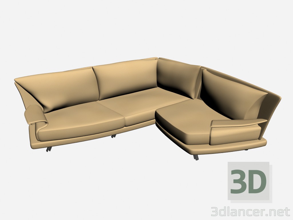 3D Modell Sofa Super Roy Twin 5 - Vorschau