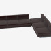 3D Modell Modulares Sofa Ecke Elem - Vorschau