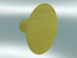 Kleiderhaken Dots Wood (Ø6,5 cm, Gelb)
