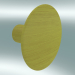 3D Modell Kleiderhaken Dots Wood (Ø6,5 cm, Gelb) - Vorschau