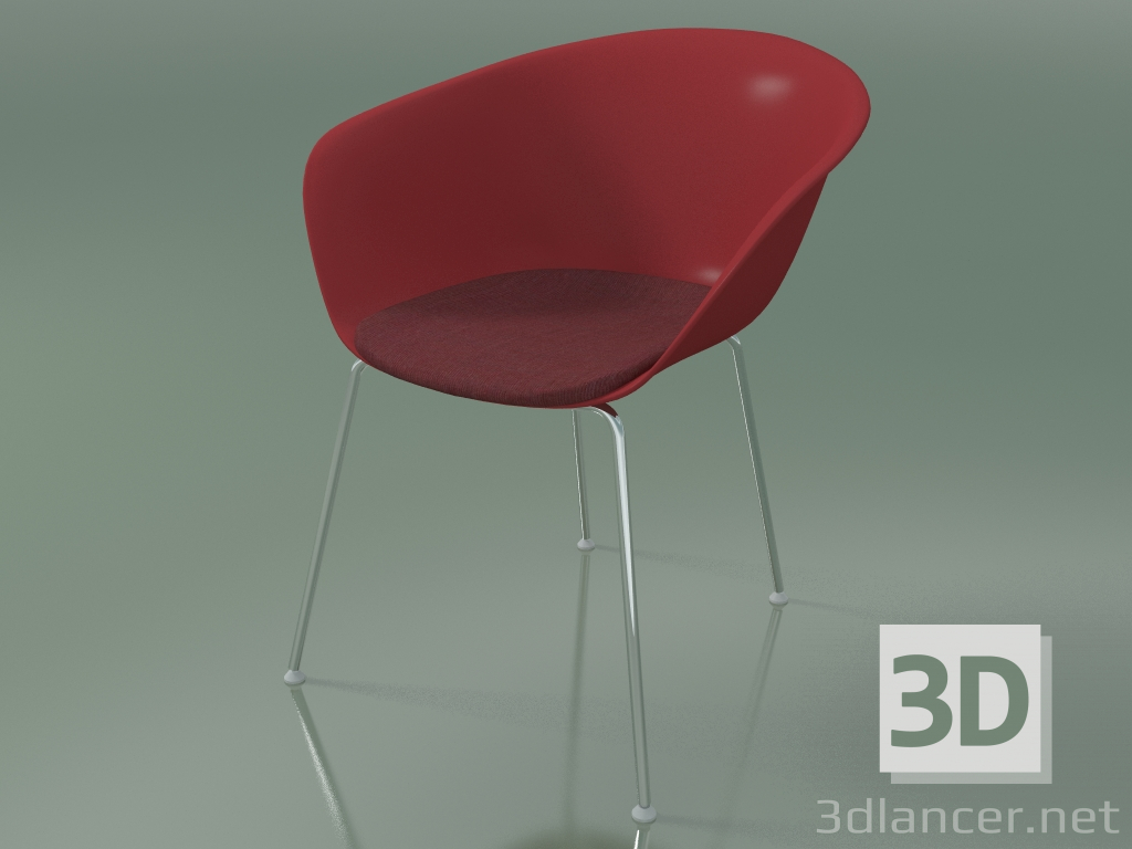 3D Modell Stuhl 4221 (4 Beine, mit Sitzkissen, PP0003) - Vorschau