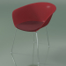 3D Modell Stuhl 4221 (4 Beine, mit Sitzkissen, PP0003) - Vorschau