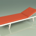 modello 3D Chaise longue 008 (Teak colorato bianco resistente alle intemperie) - anteprima