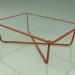 modello 3D Tavolino 002 (Vetro Rigato, Metallo Ruggine) - anteprima