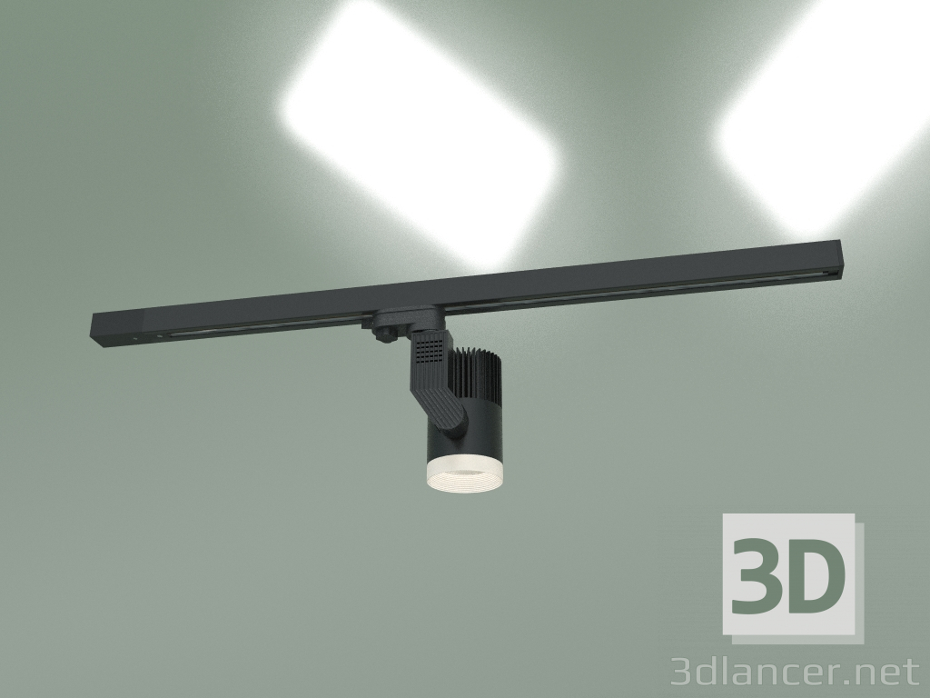 3D Modell Stromschienen-LED-Leuchte für Einphasen-Sammelschiene Accord LTB 37 (schwarz) - Vorschau