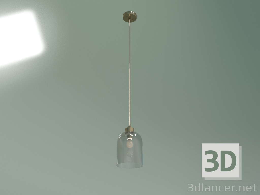 3d model Pendant lamp Tandem 50119-1 (brass) - preview