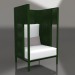 modello 3D Chaise longue cocoon (Verde bottiglia) - anteprima