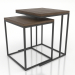 modèle 3D Table basse (frêne éclairé noyer) - preview