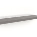 Modelo 3d Prateleira com acabamento em laca cinza-bege fosca (90x19,5x4 cm) - preview