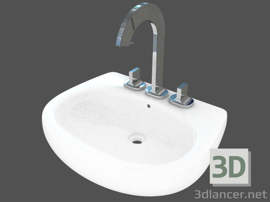 Modelo 3d Ovum do washbasin (L41170) - preview