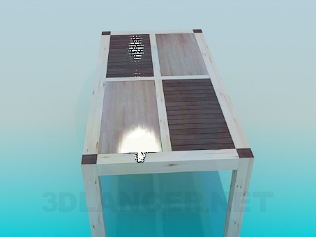 modelo 3D Mesa de centro hecha de madera - escuchar modelo 3D Mesa de centro hecha de madera - escuchar