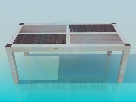 modelo 3D Mesa de centro hecha de madera - escuchar modelo 3D Mesa de centro hecha de madera - escuchar