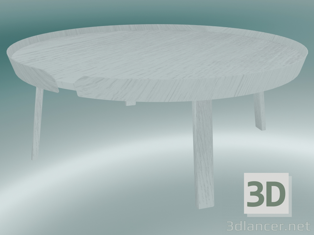 3 डी मॉडल कॉफी टेबल लगभग (अतिरिक्त बड़ा, सफेद) - पूर्वावलोकन