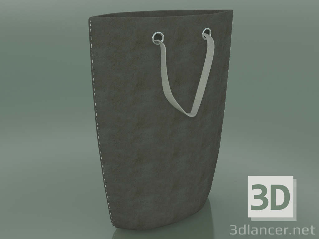 modèle 3D Véritable sac en cuir écologique - preview