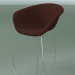 3 डी मॉडल कुर्सी 4231 (4 पैर, असबाबवाला f-1221-c0576) - पूर्वावलोकन