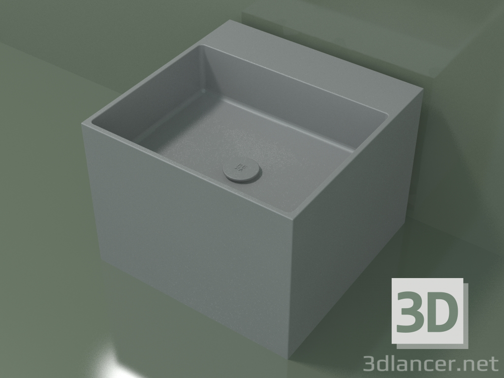 3D Modell Waschtisch (01UN22302, Silbergrau C35, L 48, P 48, H 36 cm) - Vorschau