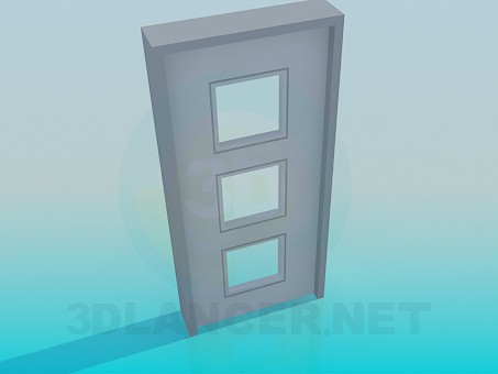 modelo 3D Puerta con cuadrados - escuchar modelo 3D Puerta con cuadrados - escuchar