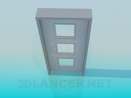 modelo 3D Puerta con cuadrados - escuchar modelo 3D Puerta con cuadrados - escuchar