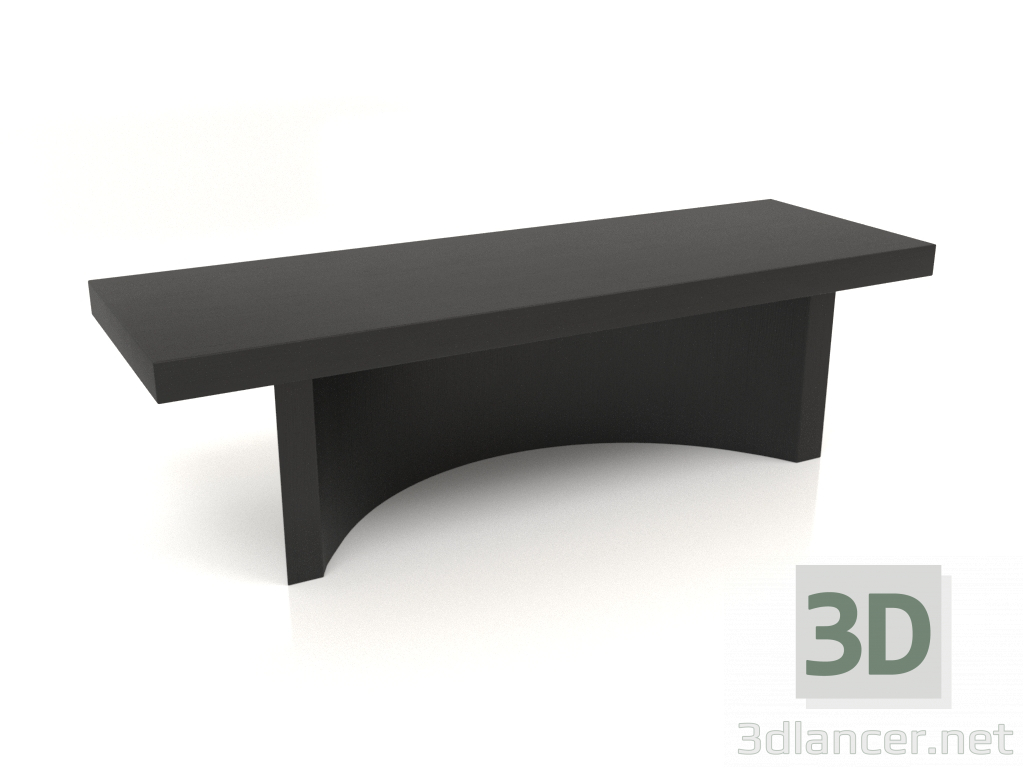 modello 3D Panca BK (1200x400x350, legno nero) - anteprima