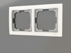 Frame for 2 posts Snabb (white-chrome)