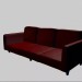 3d модель простой диван – превью