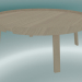 3 डी मॉडल चारों ओर कॉफी टेबल (अतिरिक्त बड़ा, ओक) - पूर्वावलोकन