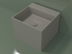 Countertop washbasin (01UN22302, Clay C37, L 48, P 48, H 36 cm)