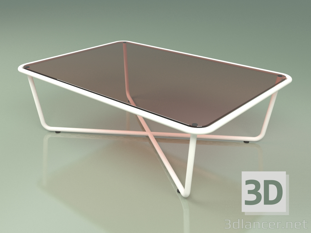 modèle 3D Table basse 002 (Verre Bronzé, Métal Lait) - preview