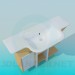 modèle 3D Lavabo rectangulaire - preview