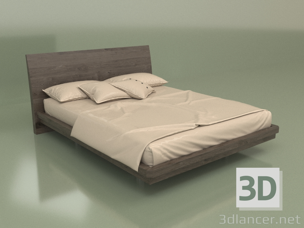 3d модель Кровать двуспальная Mn 2016 (Мокко) – превью