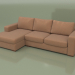 3D modeli Köşe kanepe Morti (Lounge 7) - önizleme