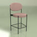 modèle 3D Chaise semi-bar Arbol (rose) - preview