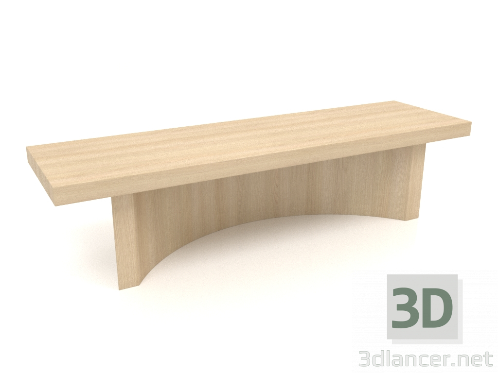 3 डी मॉडल बेंच बीके (1400x400x350, लकड़ी सफेद) - पूर्वावलोकन