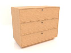 Chest of drawers TM 15 (1001х505х834, wood mahogany veneer)