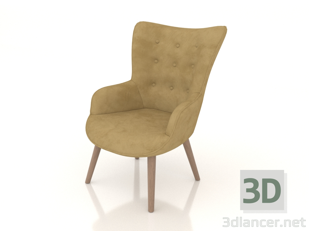3D Modell Sessel Hygge (gelb) - Vorschau