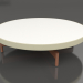 3d model Round coffee table Ø90x22 (Gold, DEKTON Zenith) - preview