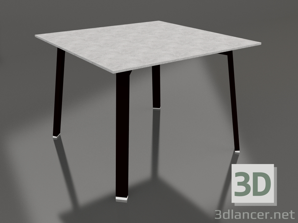 Modelo 3d Mesa de jantar 100 (preto, DEKTON) - preview