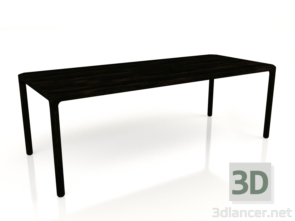 modello 3D Tavolo da pranzo Storm 220x90 (Nero) - anteprima