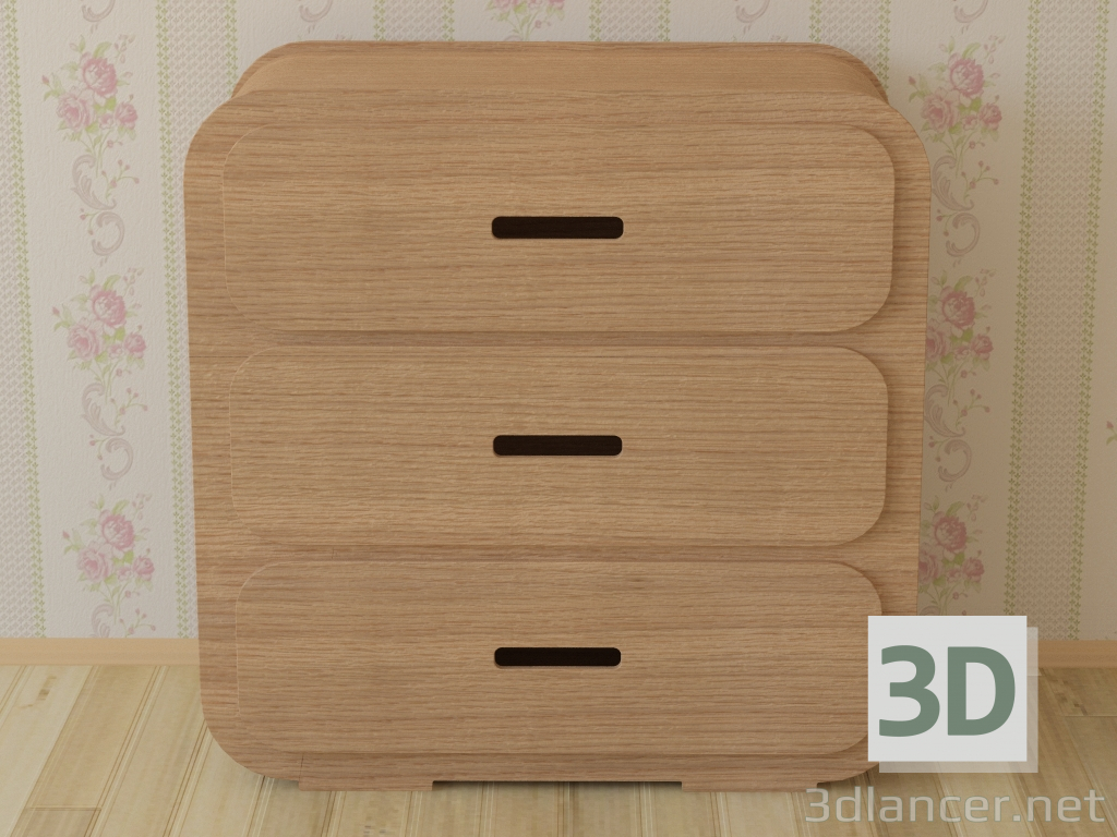 3d Chest of Drawer Chest of Drawer 1B from Unto This Last model buy - render