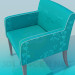 Modelo 3d Cadeira estofada tecido - preview