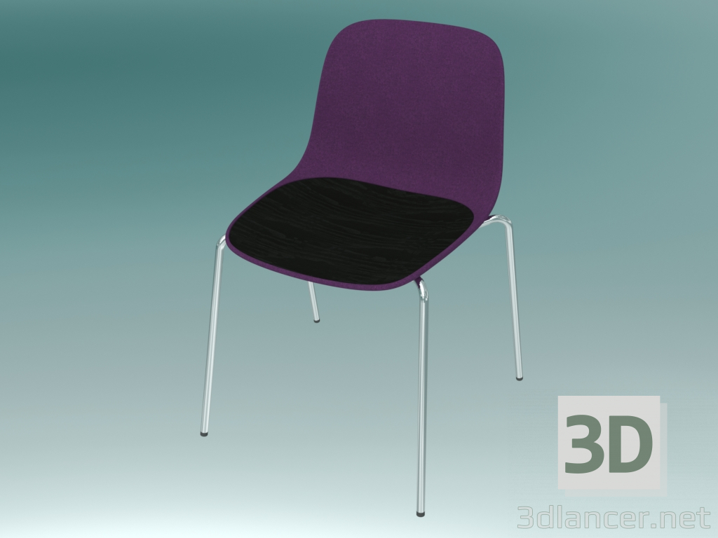 modèle 3D Chaise SEELA (S311 avec rembourrage et boiseries) - preview