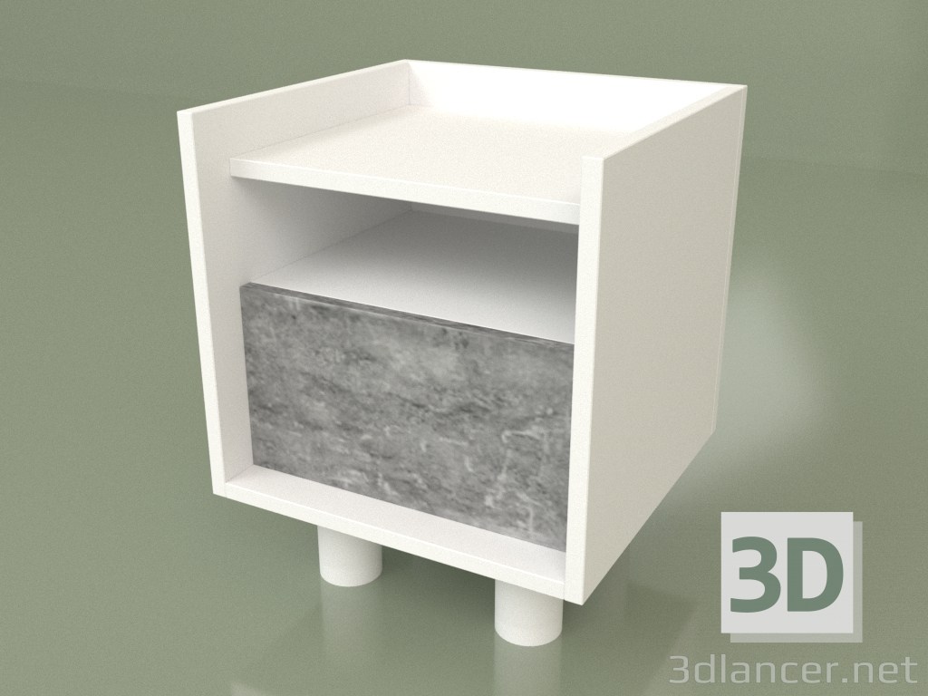 3d model Bedside table with drawer (30242) - preview