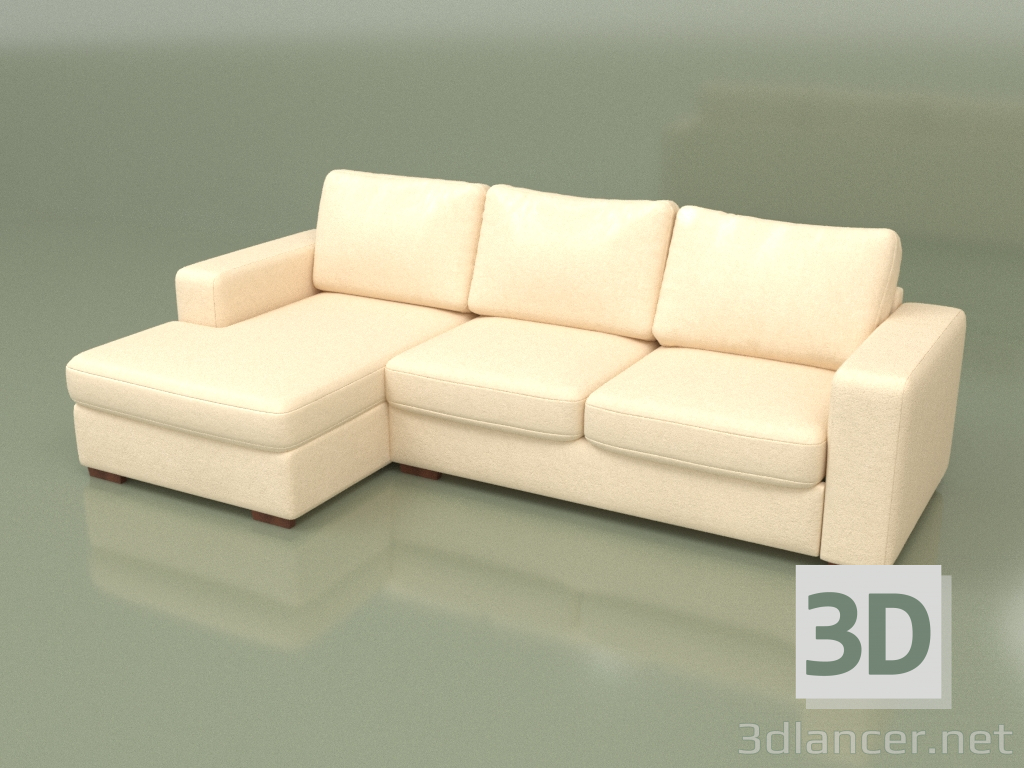 modello 3D Divano ad angolo Morti (Lounge 1) - anteprima