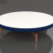 modello 3D Tavolino rotondo Ø90x22 (Blu notte, DEKTON Zenith) - anteprima