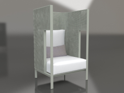 Chaise longue casulo (cinza cimento)