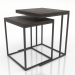 modèle 3D Table basse (frêne noyer) - preview