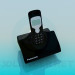 3d model Panasonic cordless phone - preview