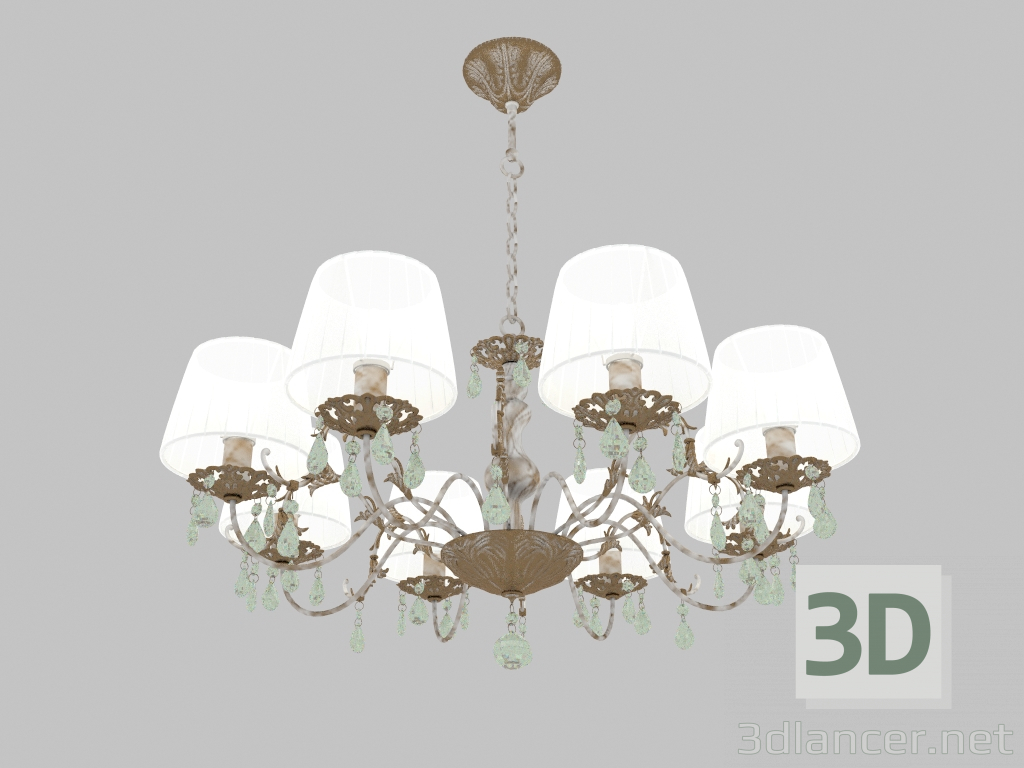 3d model Suspended chandelier Magali (3229 8) - preview