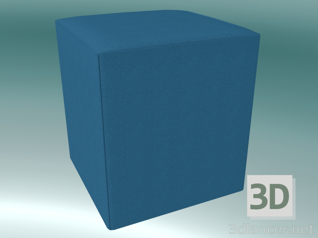 modello 3D Pouf quadrato piccolo (VOS2, 410x410 mm) - anteprima