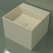 3D modeli Tezgah üstü lavabo (01UN22302, Bone C39, L 48, P 48, H 36 cm) - önizleme